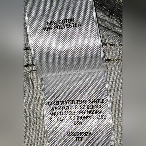 Cabelas Zonz Woodlands Button Down Shirt LS Camo Regular Fit Flap Pockets Mens M - Picture 9 of 12